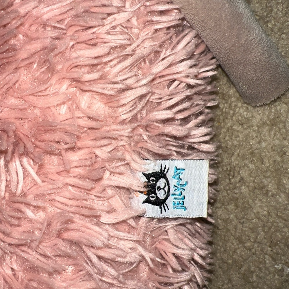Jellycat truffles pig Pink Furry Plush pillow - Picture 3 of 5